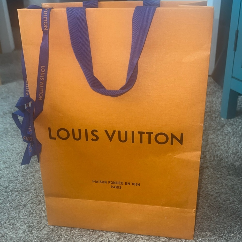Authentic Louis Vuitton shopping bag